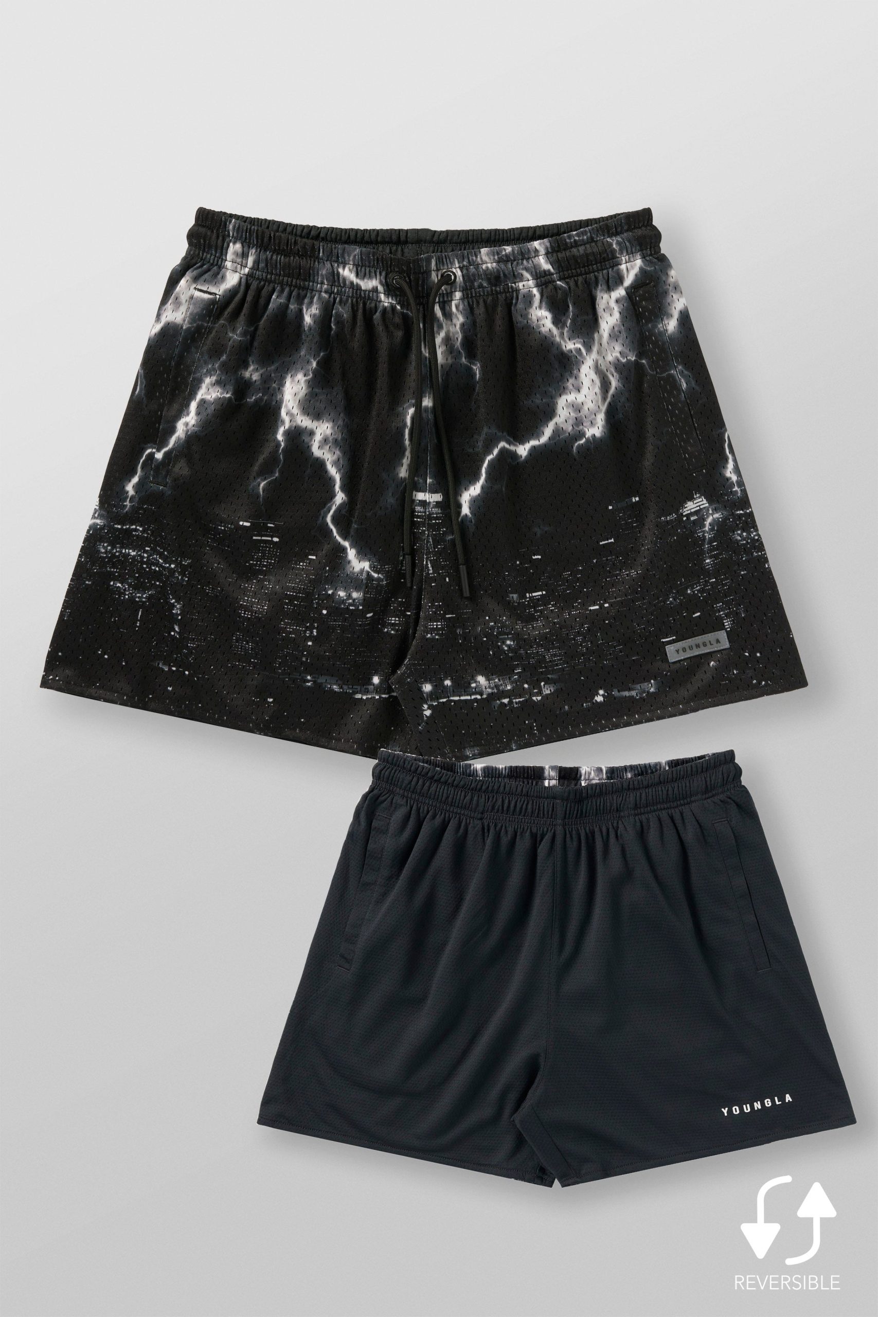 1111 - Skulls & Roses Reversible Shorts - Image 5