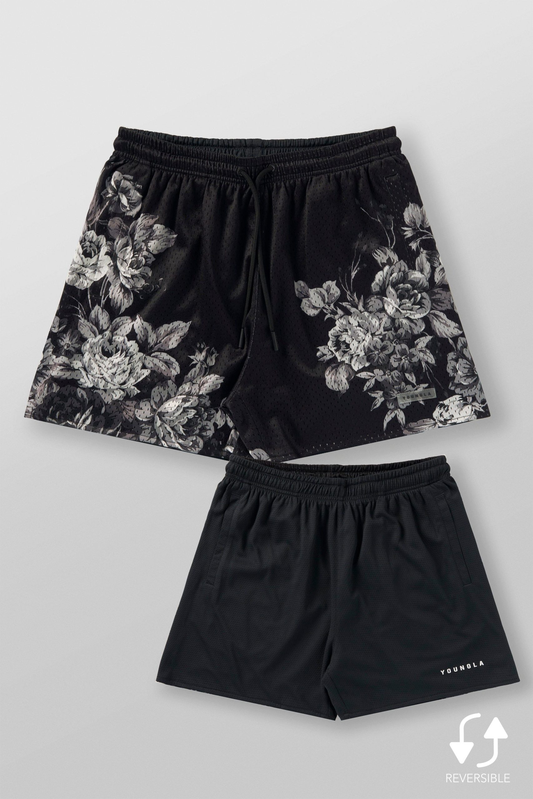 1111 - Skulls & Roses Reversible Shorts - Image 6