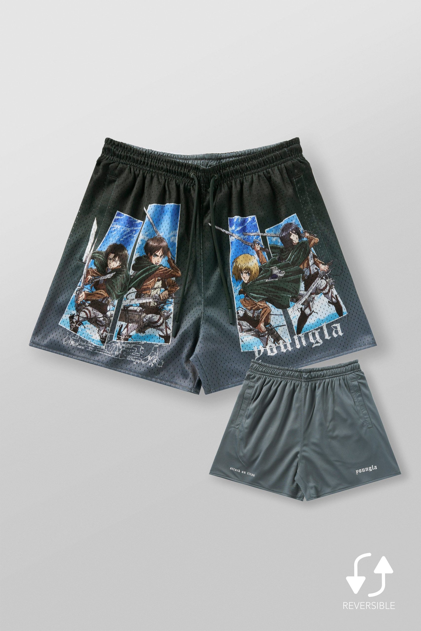 1126 - AOT? x YLA Mesh Shorts - Image 7
