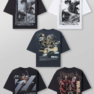 4186 - AOT?  x YLA Cropped Tees