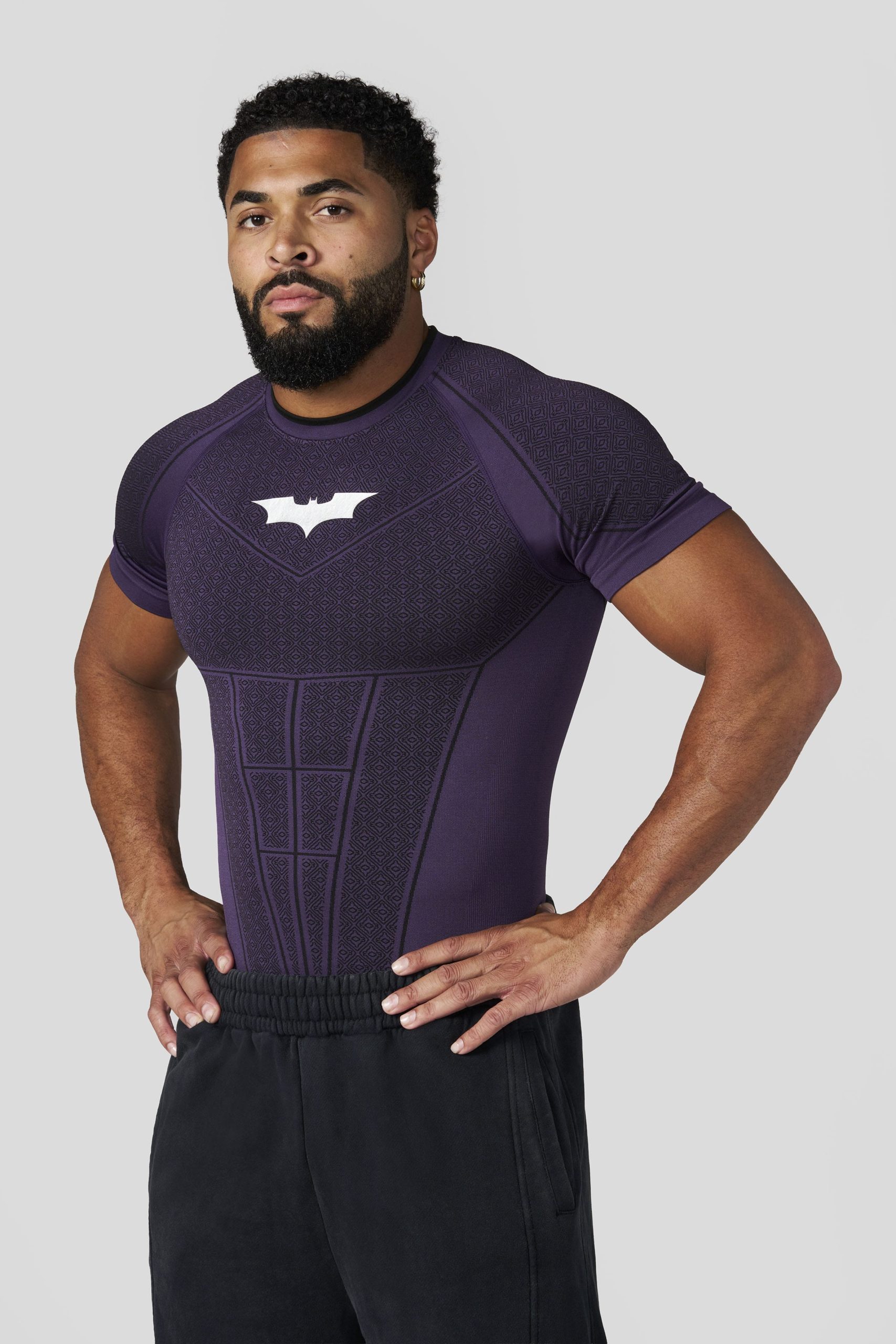 4259 - Batman Compression Tees - Purple Limited Edition - APP ONLY - Image 6
