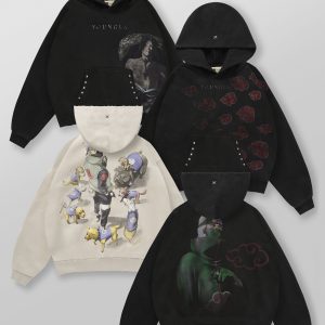 5083 - Naruto Stud Artwork Hoodies