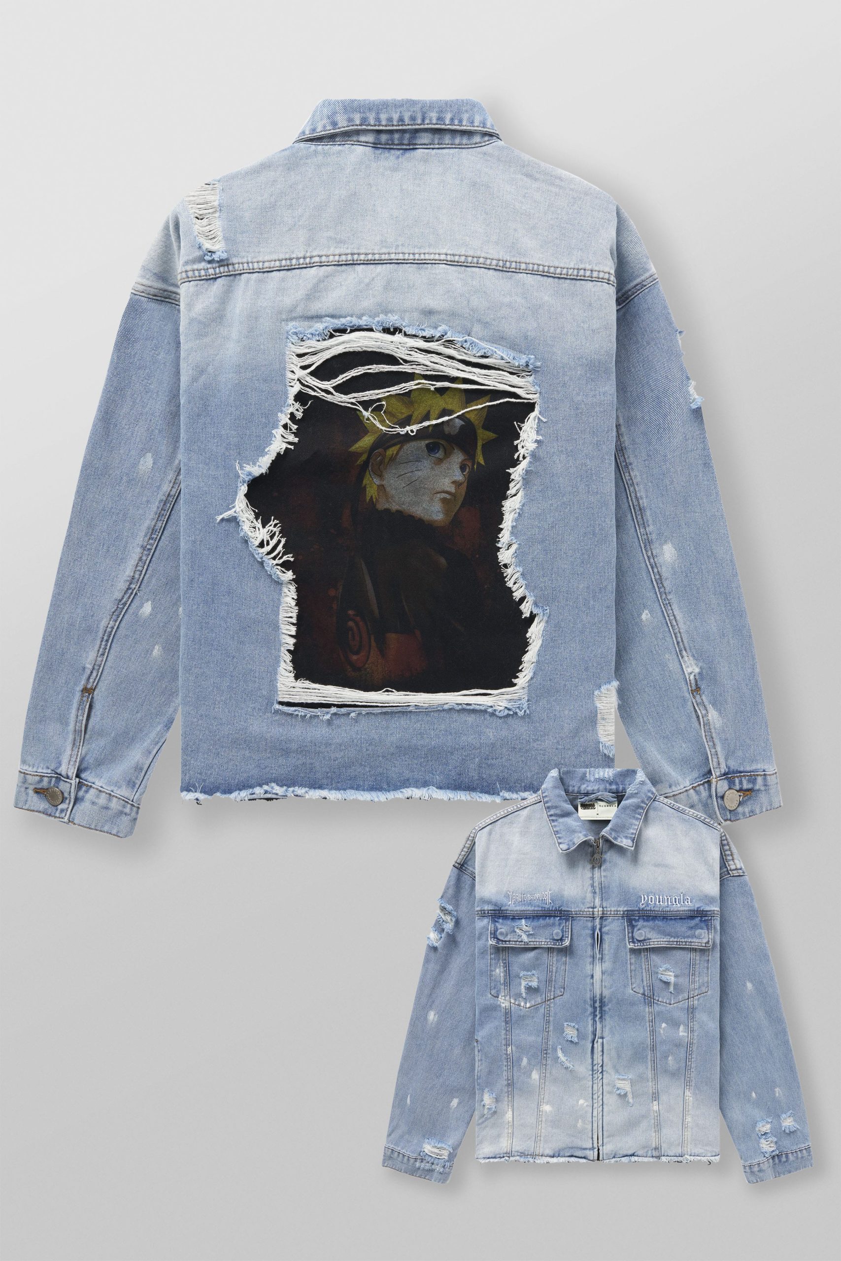 5133 - Naruto Distressed Denim Jackets - Image 7