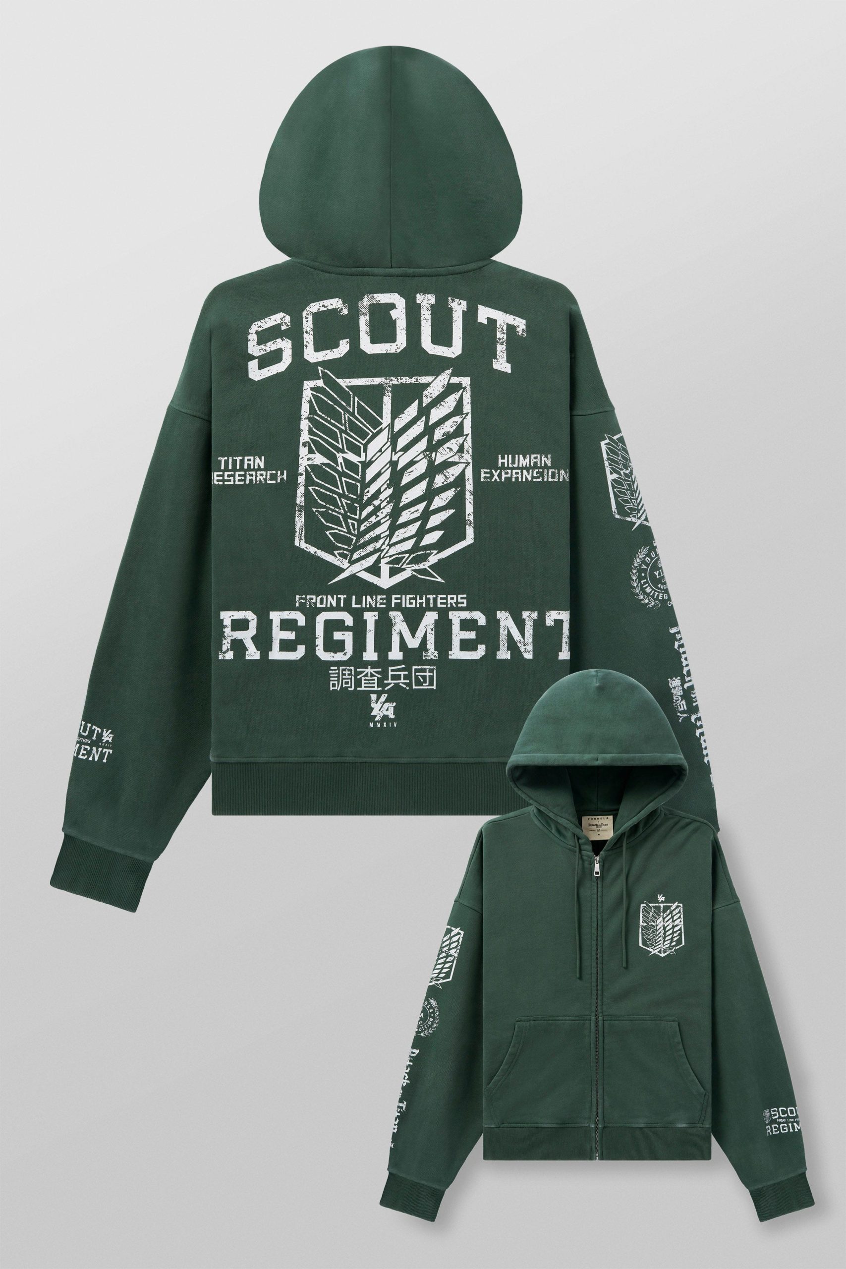 5138 - AOT? x YLA Zip-Up Hoodies - Image 8