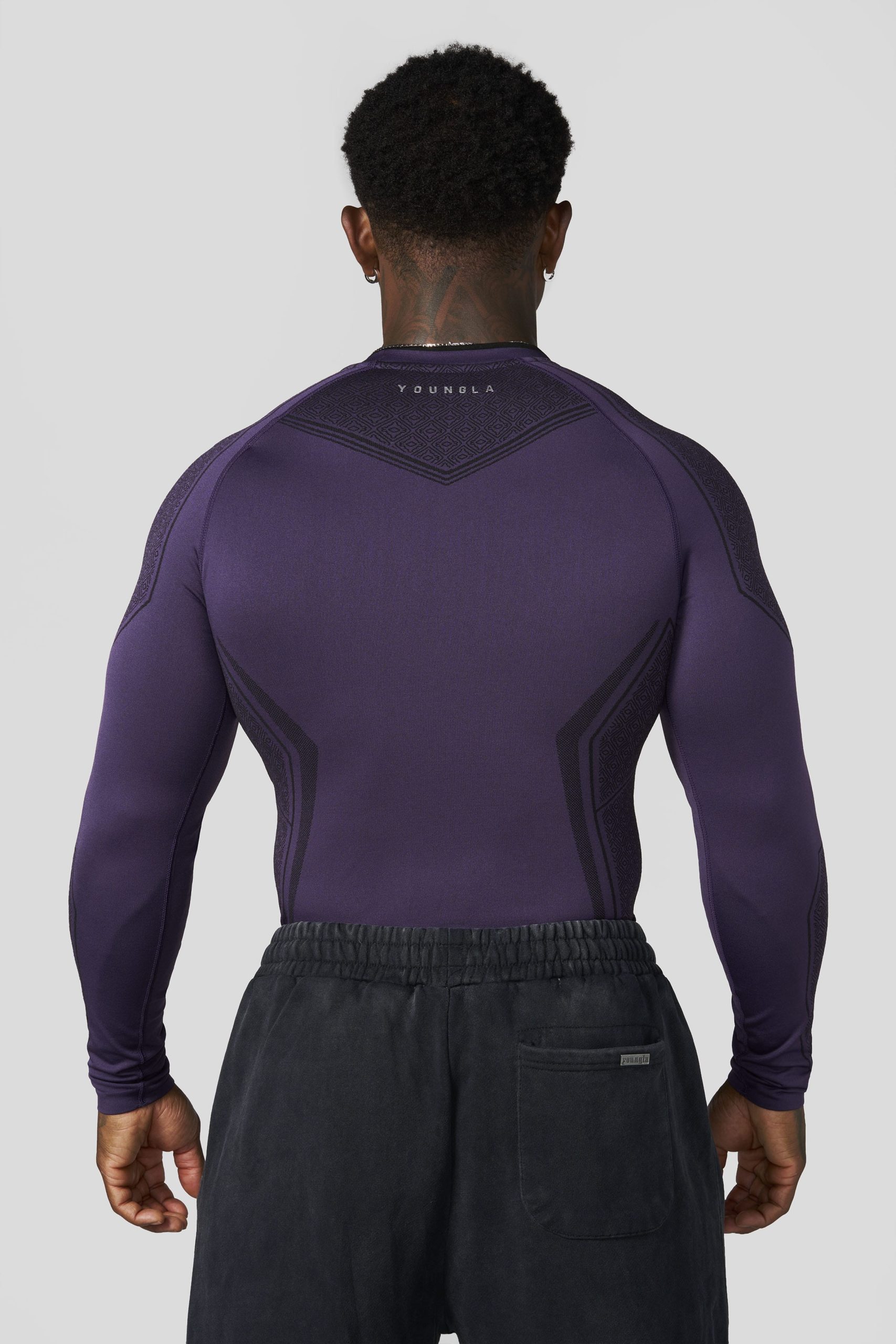 8004 - Batman Compression Longsleeves - Purple Limited Edition - APP ONLY - Image 9