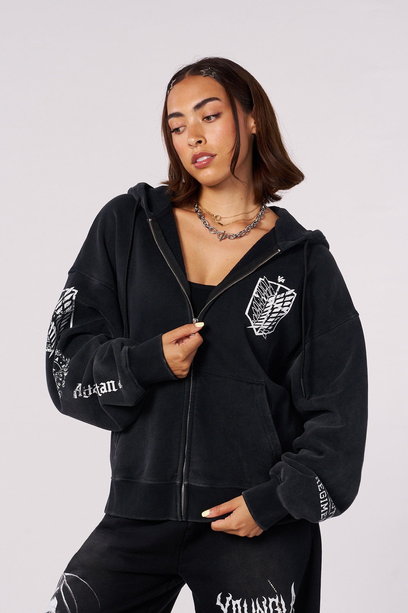 5138 - AOT? x YLA Zip-Up Hoodies - Image 7