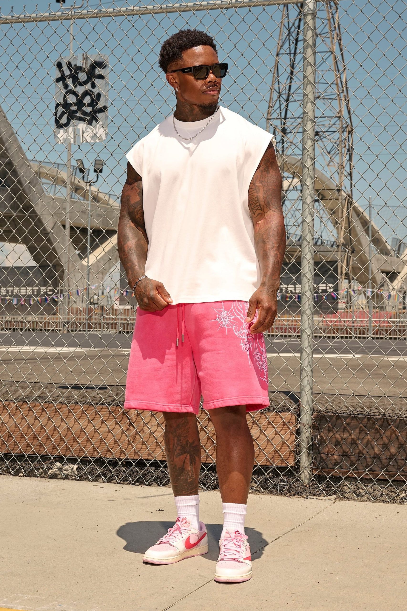 1093 - Cyberpunk Fleece Shorts - Image 2