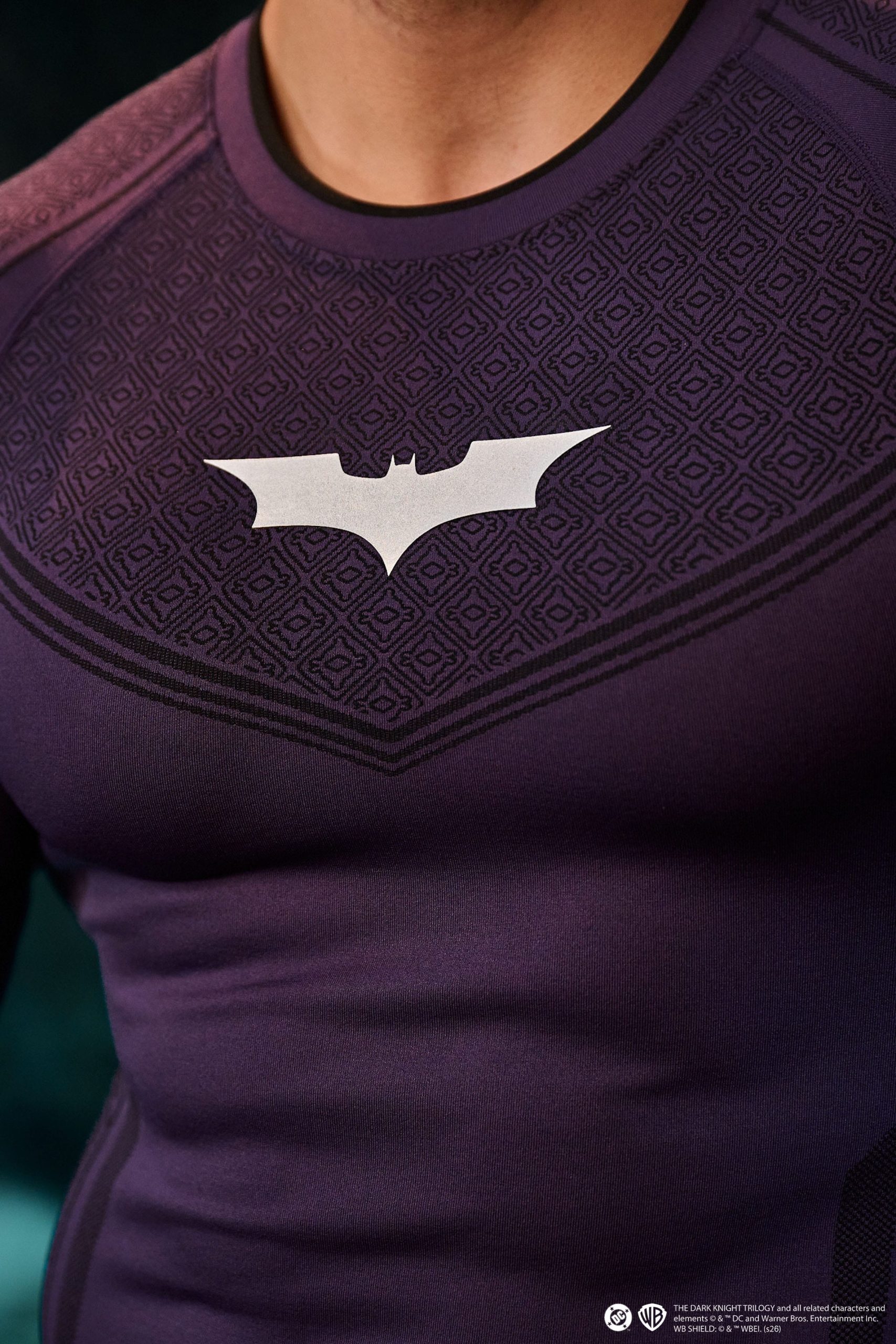 8004 - Batman Compression Longsleeves - Purple Limited Edition - APP ONLY - Image 3