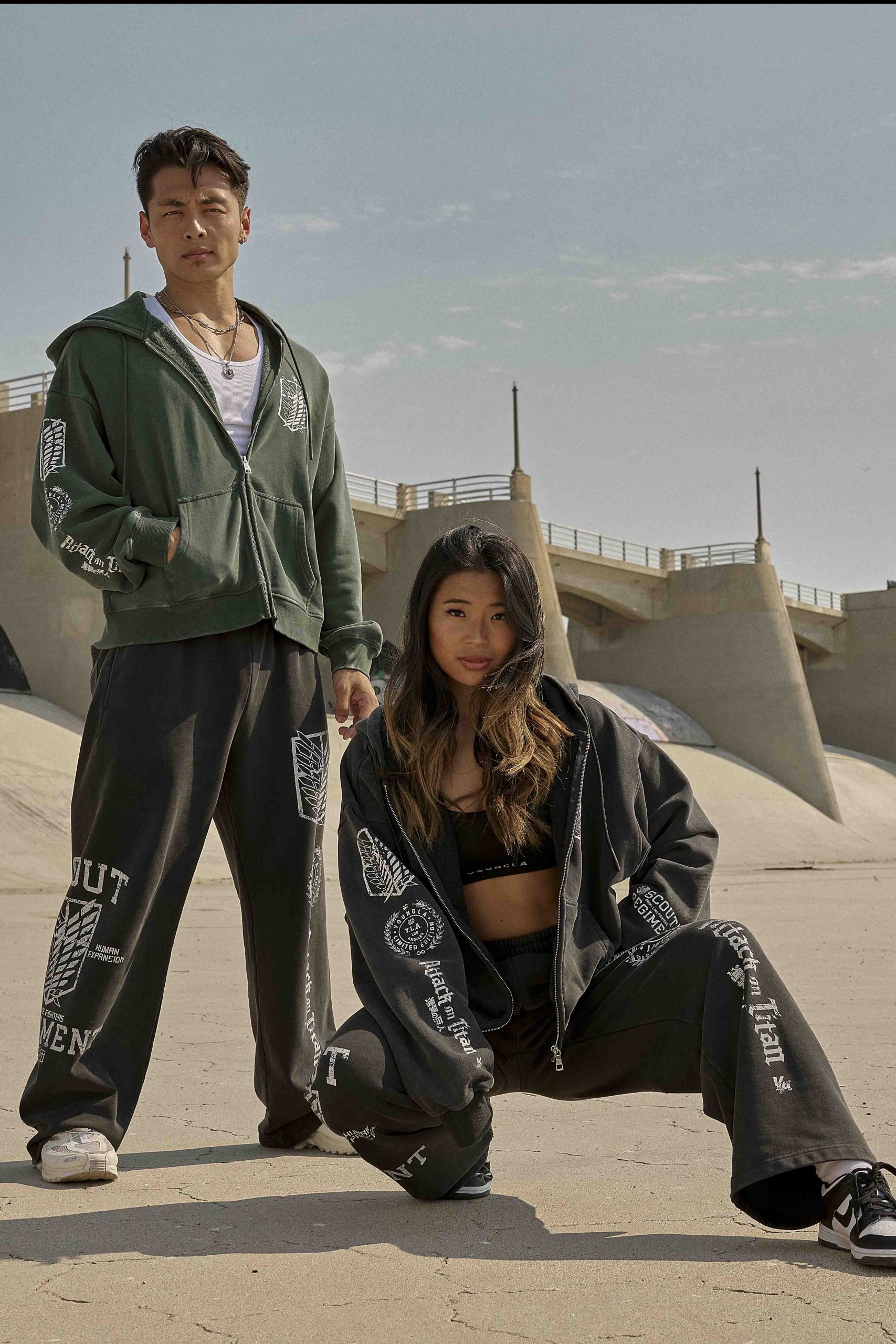 5138 - AOT? x YLA Zip-Up Hoodies - Image 2